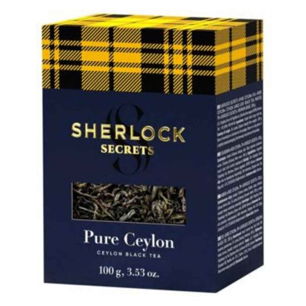 Чай чорний "Sherlock Secrets Pure Ceylon", 100 г, Трипільське Сонце