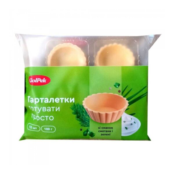 Tartalettes mit Sauerrahm-Kräutergeschmack, 100 g, GolPek