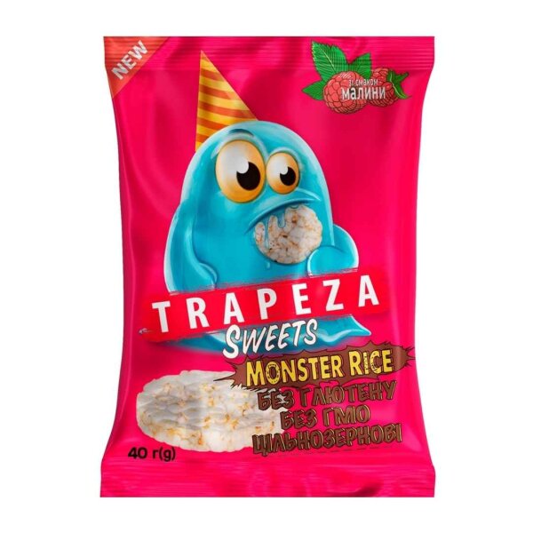 Mini-Reiswaffeln mit Himbeergeschmack, 40 g , Trapeza