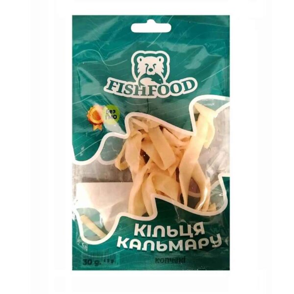 Getrocknete Tintenfischringe, 30 g, FISHFOOD