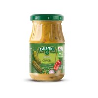 Закуска огіркова з гірчицею та паприкою, 300 г, Верес