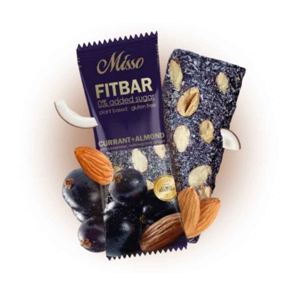 Fruchtriegel  FITBAR „Johannisbeere +  Mandel“, 30 g, Misso