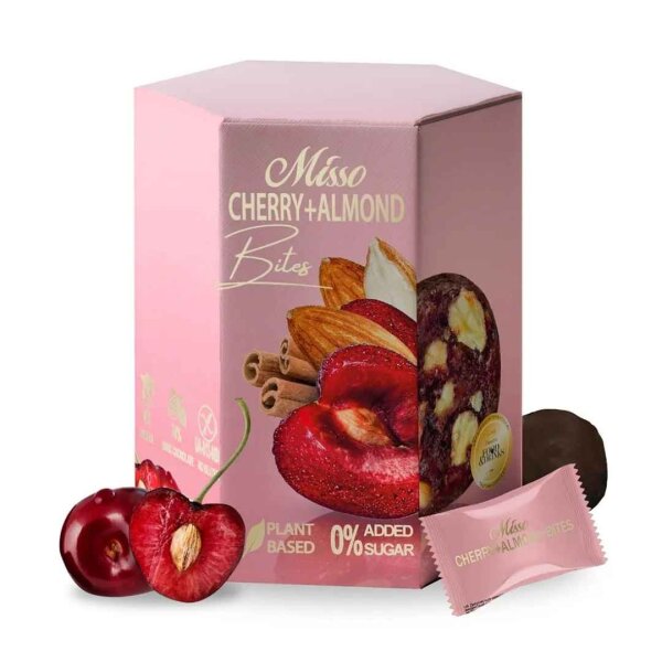 Глазуровані цукерки „Вишня + Мигдаль“, 180 г, Misso