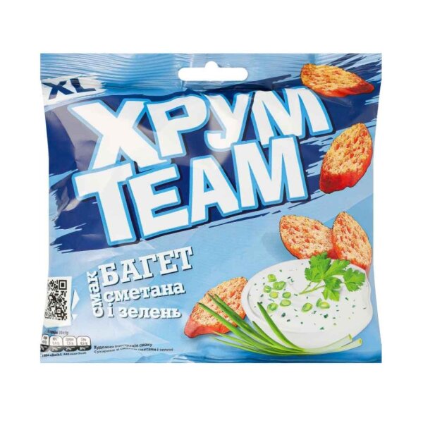 Baguette-Brotsnack mit Sauerrahm- und Kräutergeschmack, 90 g, HrumTeam