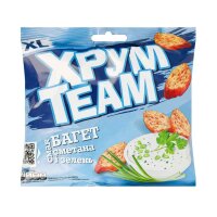 Сухарики-багет зі смаком сметани і зелені, 90 г, ХрумTeam