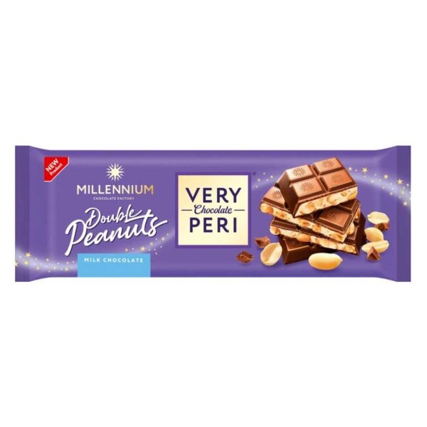 Шоколад молочний "Very Peri" з арахісом, 285 г, Millennium