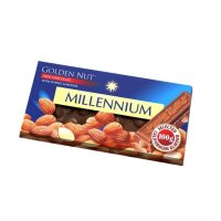 Milchschokolade „Golden Nut“ mit Mandeln, 100...