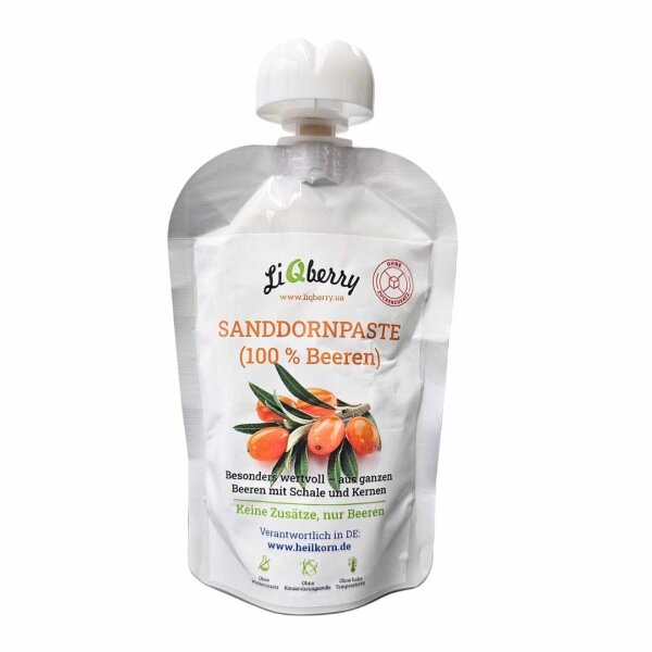 Sanddornpaste (100% Beeren), 100 g, LiQberry