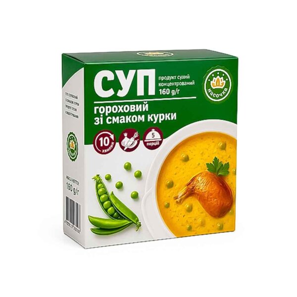 Erbsensuppe mit Hühnergeschmack, Lasochka, 160 g