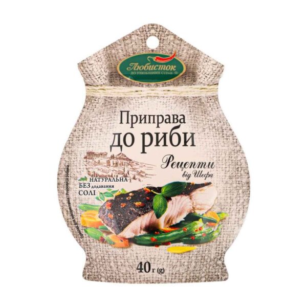Gewürzmischung für Fisch (Ohne Salz), Liubystok, 40g