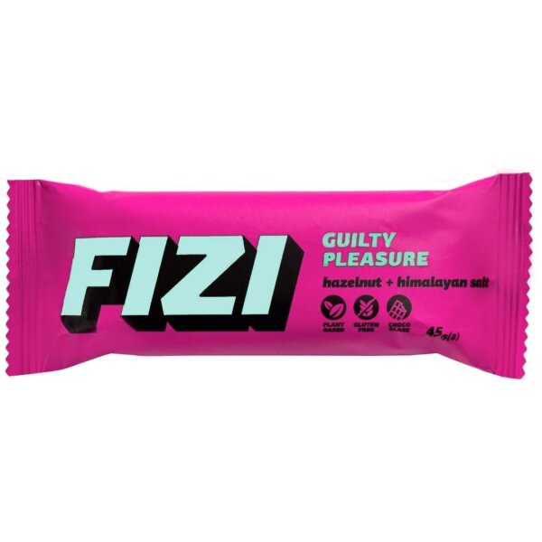 Veganer Schokoriegel "HAZELNUT + SALT", Sugar Free, 45 g, FIZI