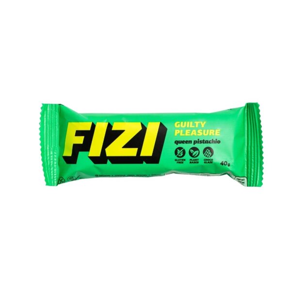 Веганський глазурований батончик "QUEEN PISTACHIO", Sugar Free, 40 г, FIZI