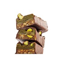 Веганський глазурований батончик "QUEEN PISTACHIO", Sugar Free, 40 г, FIZI