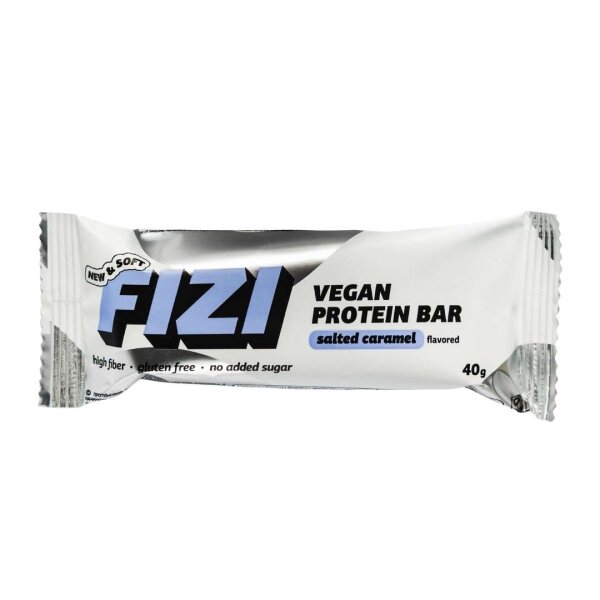 Протеїновий батончик  VEGAN "SALTED CARAMEL", Sugar Free, 40 г, FIZI