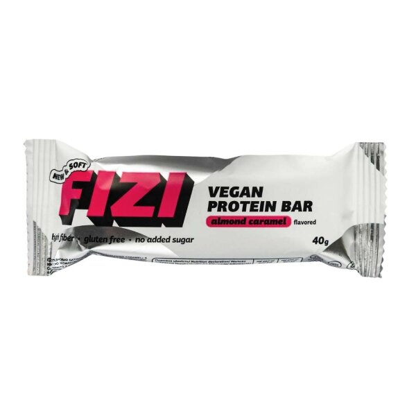 Протеїновий батончик VEGAN "ALMOND CARAMEL", Sugar Free, 40 г, FIZI