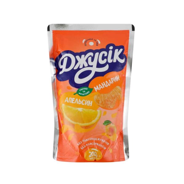 Fruchtsaftgetränk Orange-Mandarine, 200 ml, Dzhusik