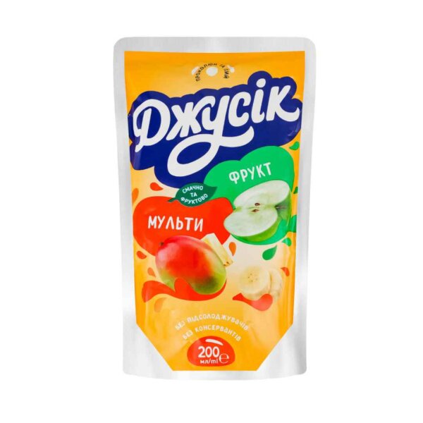 Fruchtsaftgetränk Multifrucht, 200 ml, Dzhusik