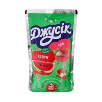 Fruchtsaftgetränk Wassermelone-Litschi, 200 ml, Dzhusik