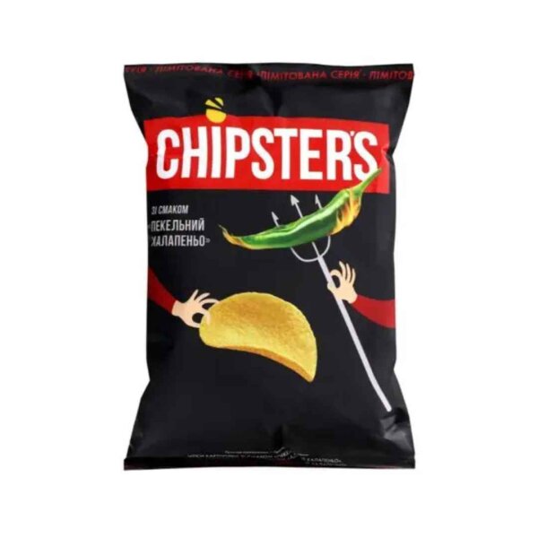 Chips "Höllischer Jalapeño", 130 g, Chipsters