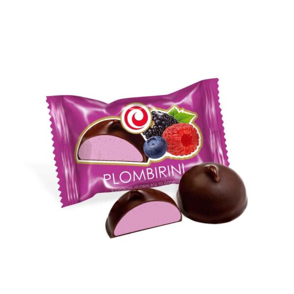 Souflepralinen Plombirini mit Waldbeeren- und Joghurtgeschmack, Sweetale, lose