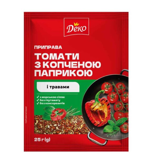 Gewürz "Getrocknete Tomaten mit geräuchertem Paprika", 25 g, Deko