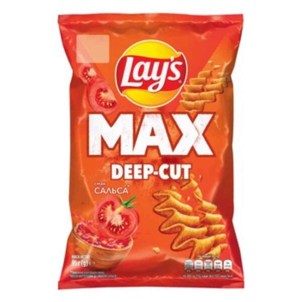 Kartoffelchips "Lays" MAX Deep-Cut Salsa, 95 g