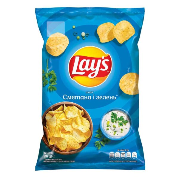 Kartoffelchips "Lays" Sour Cream & Kräuter, 120 g
