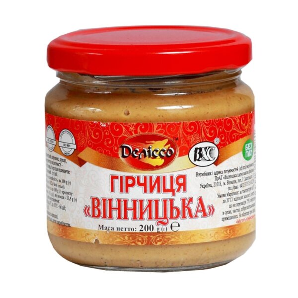 Senf "Winnyzka", 200 g, Delisso - MHD: 25.08.2026