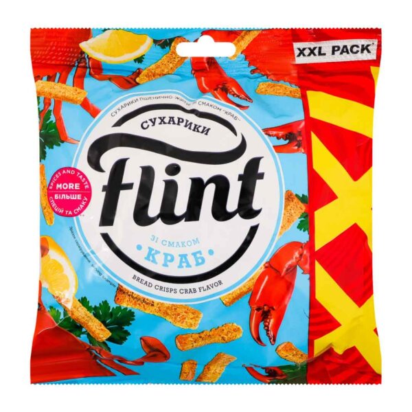 Brotsnack mit Krabbengeschmack, XXL PACK, Flint, 140 g