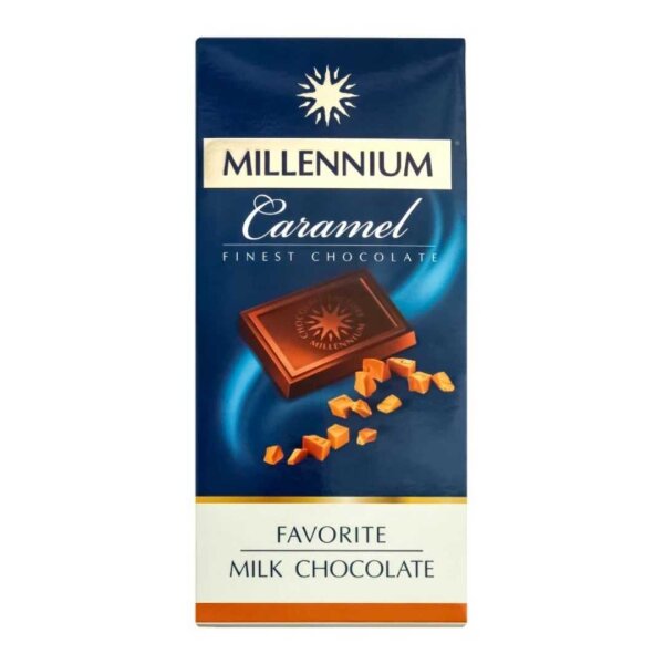 Milchschokolade „Caramel Favorite“, 100 g, Millennium - MHD: 05.08.2026