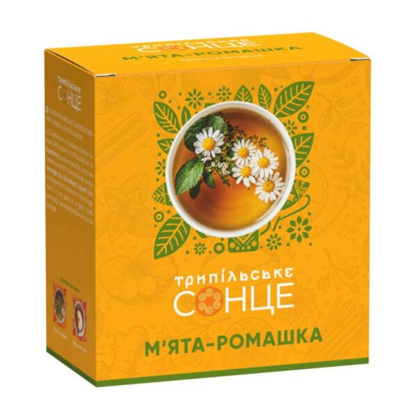 Kräutertee "Pfefferminze-Kamille", Trypilske Sontse, 20 Beutel