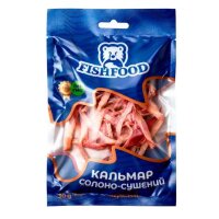 Сушена стружка кальмара червона, 30 г, FISHFOOD