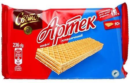 Waffeln Artek Classic, Svitoch, 188 g