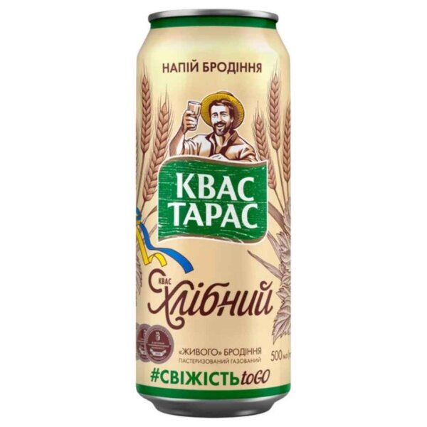 Квас Хлібний, Квас Тарас, 500 мл