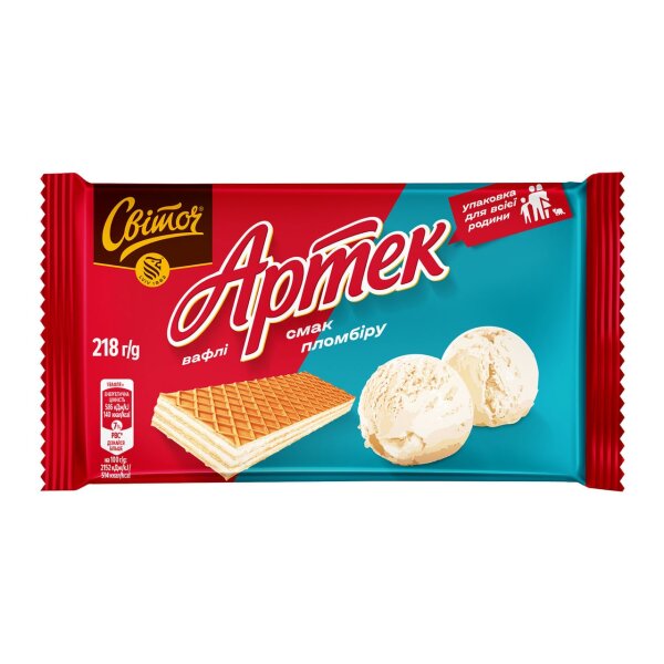Waffel Artek mit Plombirgeschmack, Svitoch, 188 g