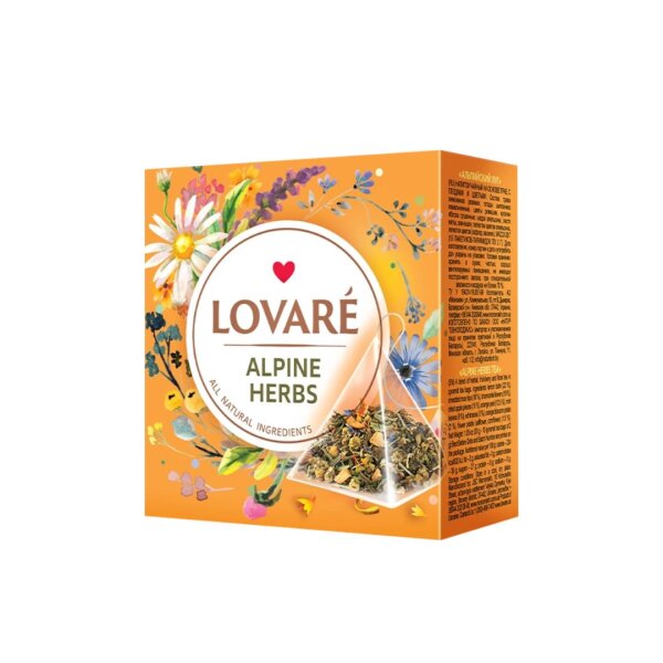 Чай травяний "Alpine Herbs" у прозорих пірамідках, 15х2г