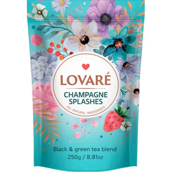 Grün- und Schwarztee Mischung „Champagne Splashes“, lose, 250g