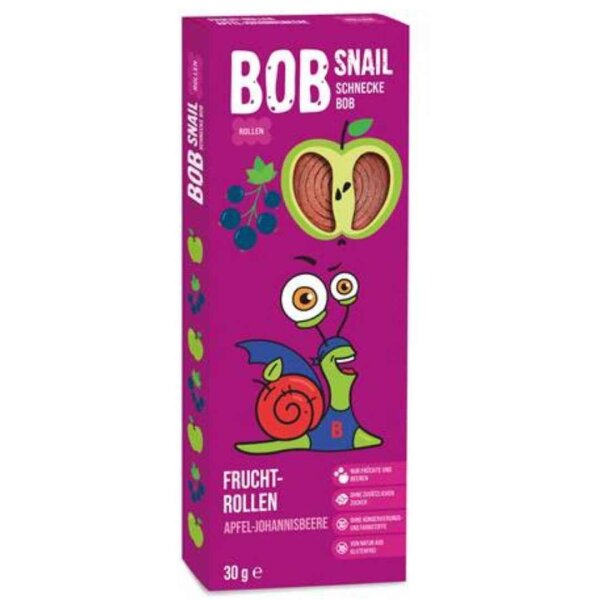 Frucht-Rollen "Apfel-Schwarze Johannisbeere", Bob Snail