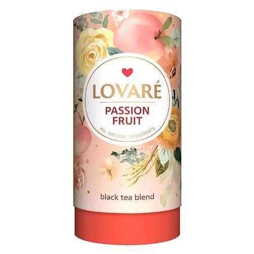 Чорний чай "Passion fruit", розсипний, Lovare, 80 г
