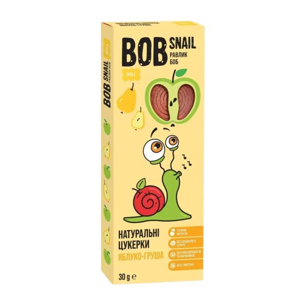 Фруктові ролли "Яблуко-малина", ТМ Bob Snail