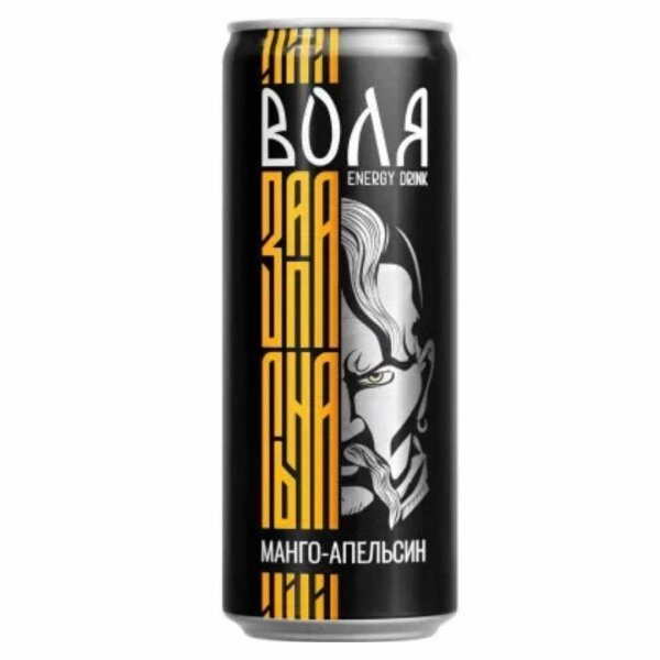 Energydrink "Volya" Mango-Orange, Morshynska, 0,33l