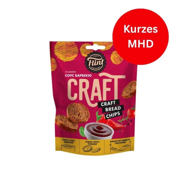 Roggen-Weizen Croutons BBQ-Geschmack, Flint, 80g