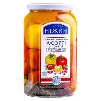 Eingelegte Tomaten-Assorti mit Preiselbeeren, 920g