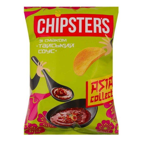 Чіпси Chipster’s картопляні "Тайський соус", 100г