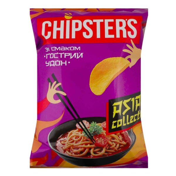 Чіпси Chipster’s картопляні "Гострий удон", 100г