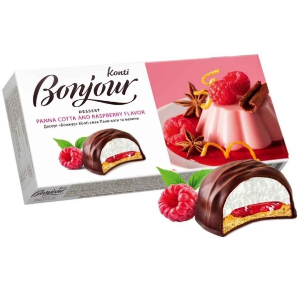 Десерт Bonjour Панна-котта / малина, Конті